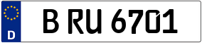 Truck License Plate